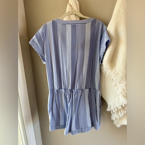 Vineyard Vines Blue and White Striped Romper - Picture 3 of 4
